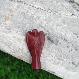 Jasper Guardian Angels, Transformation + Protection, Red Jasper Pocket Guardian Angel, 2&quot; Jasper Angels, Jasper Angels