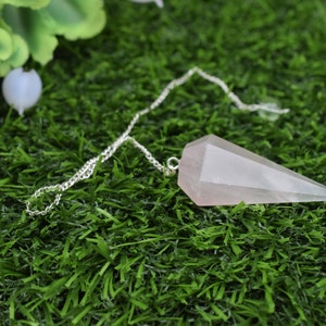 Rose Quartz Pendulum / Rose Quartz Dowser / Natural Gemstone Pendulum, gift for her