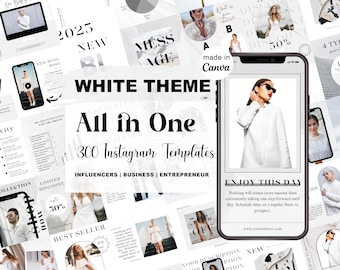 20 Black & White Editable Canva Instagram Post - Etsy