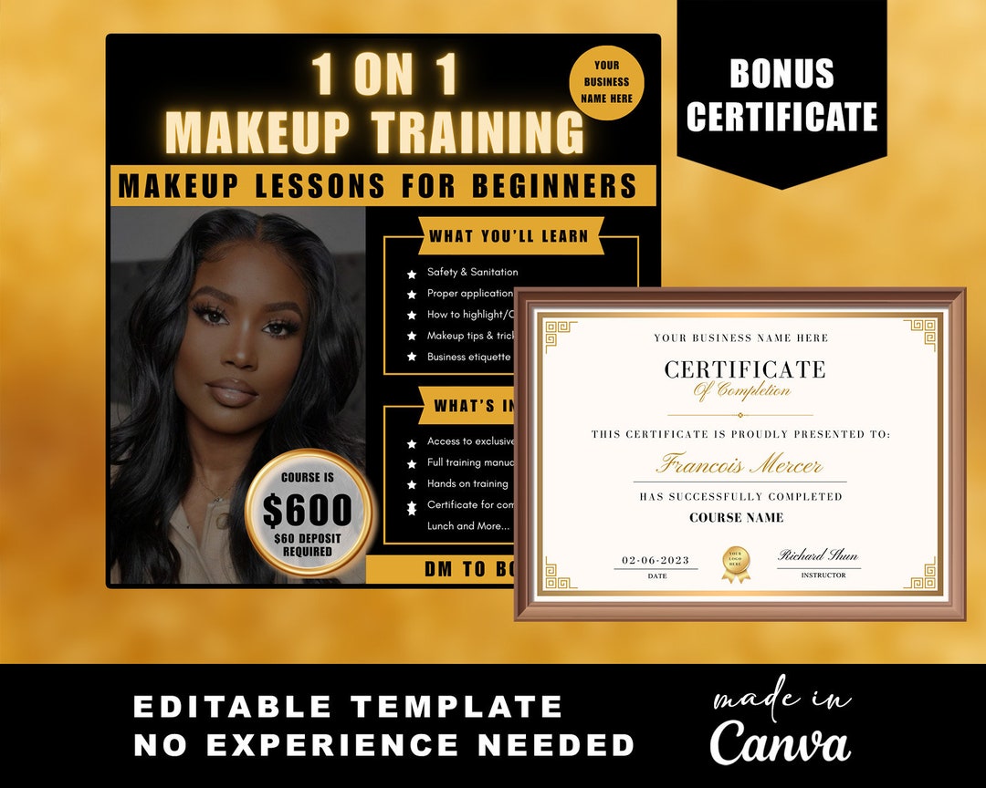 Masterclass Flyer DIY Masterclass Flyer | Canva Template | Editable Canva Flyer | Online ...