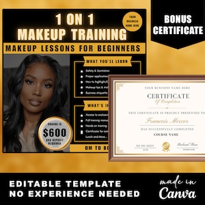 DIY MasterClass Flyer | Canva Template | Editable Canva Flyer | Online Course Flyer Template | Training Course Flyer Template | Personalized