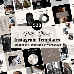 Coaching Instagram Templates, Social Media Templates Canva, Small Business Instagram Content Templates, Minimalistic Templates Neutral Insta