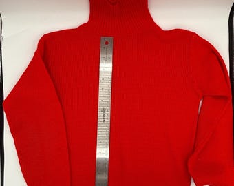 Vintage 50s Kodiak Pullover by Campus Boys Blue Red White Acrylic