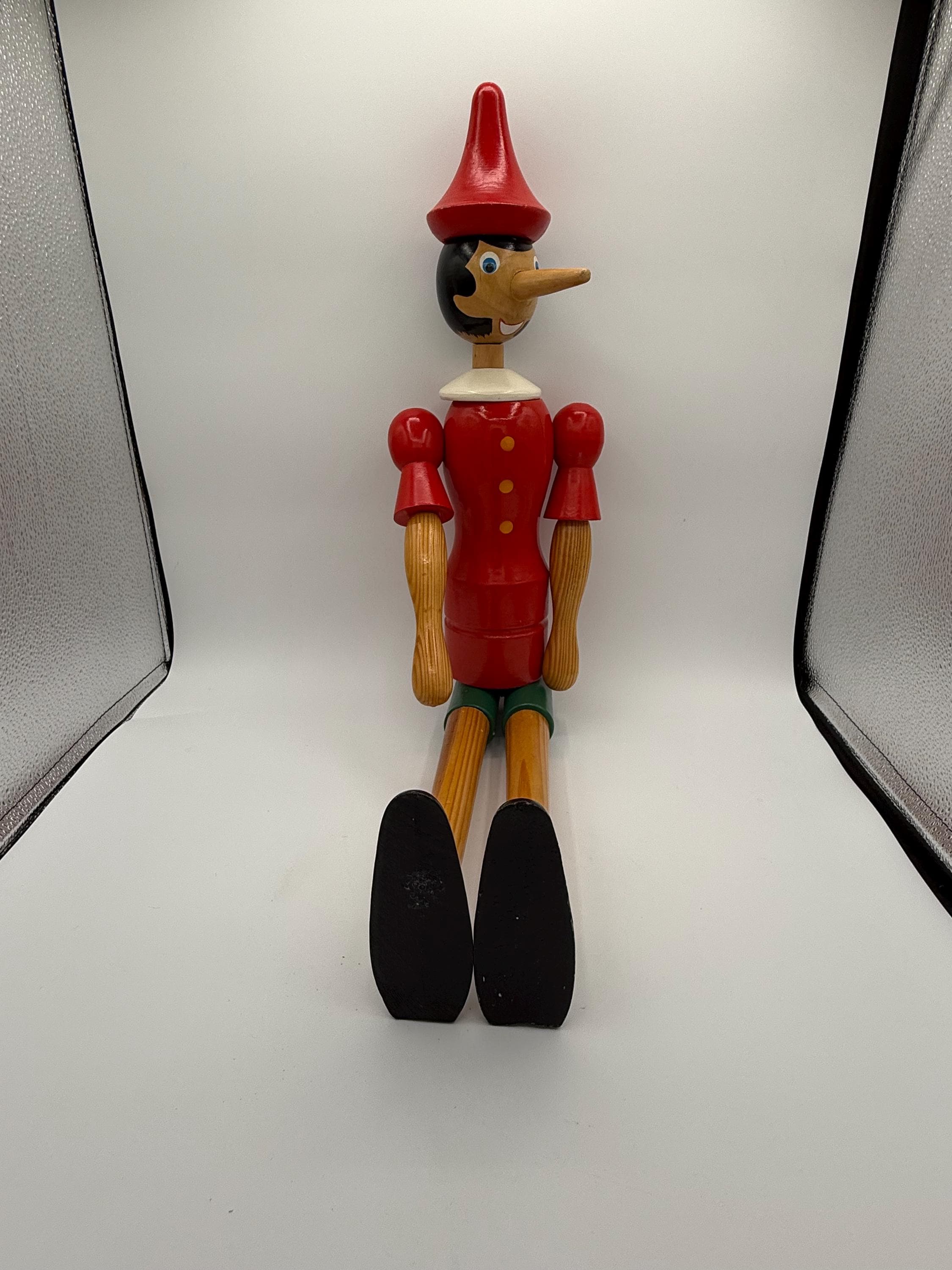 Vintage Italian Wooden Pinocchio - Etsy