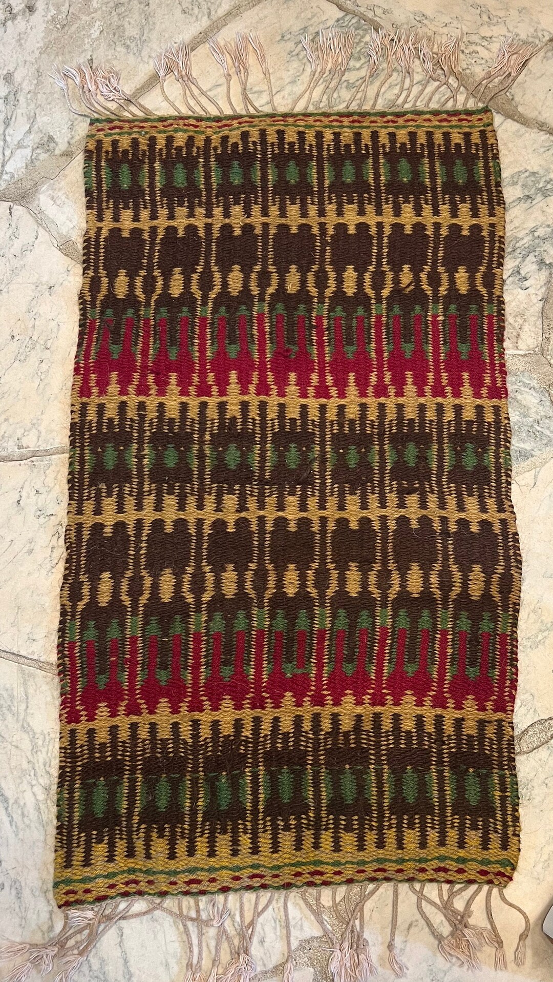 Vintage Handmade African Rug 38