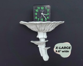 MUSHROOM SHELF | The Amanita | X-Large Size Toadstool Accent Display, 3D Printed Fungus, Apartment Cottagecore Wall Decor, Boho Aesthetic