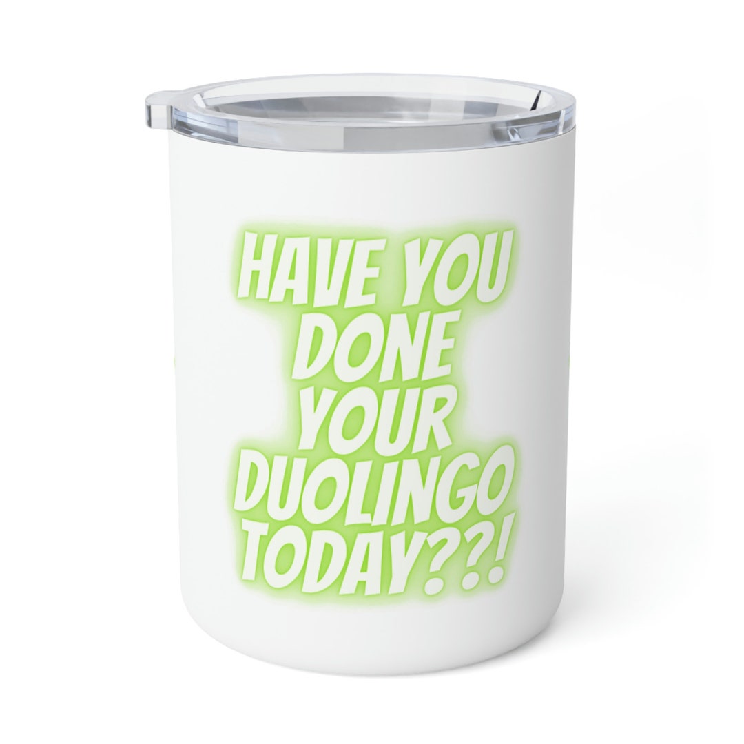 Duolingo Insulated Coffee Mug 10oz Etsy