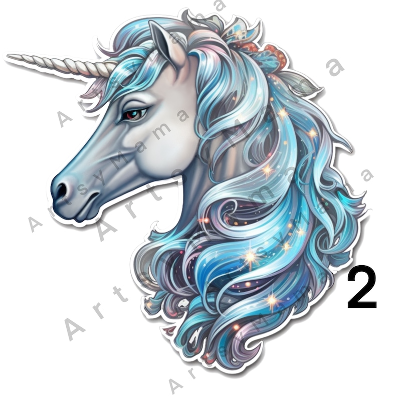 WATERPROOF Unicorn Stickers Many Designs. Large or Small Sizes. Unicorn ...