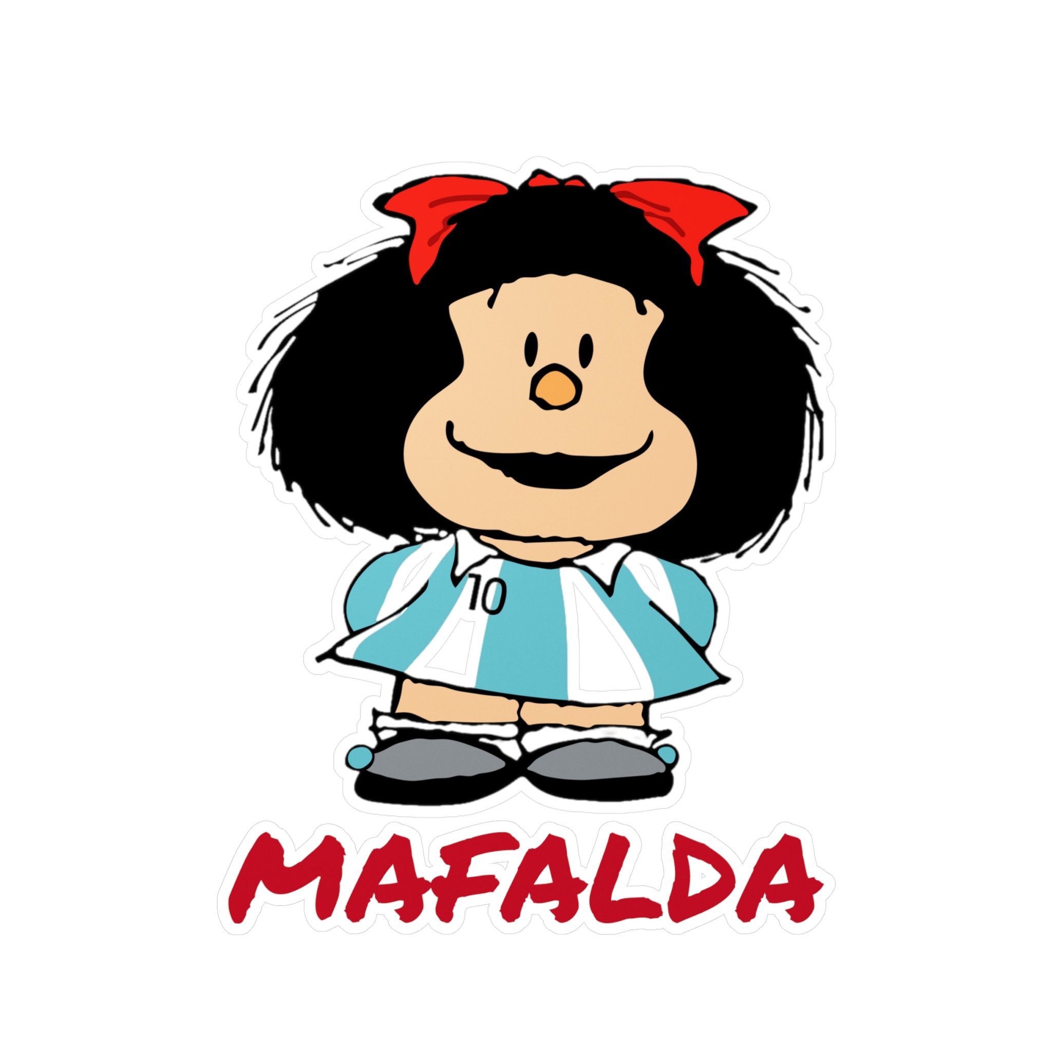 Mafalda Argentina Kiss-cut Vinyl Decals - Etsy