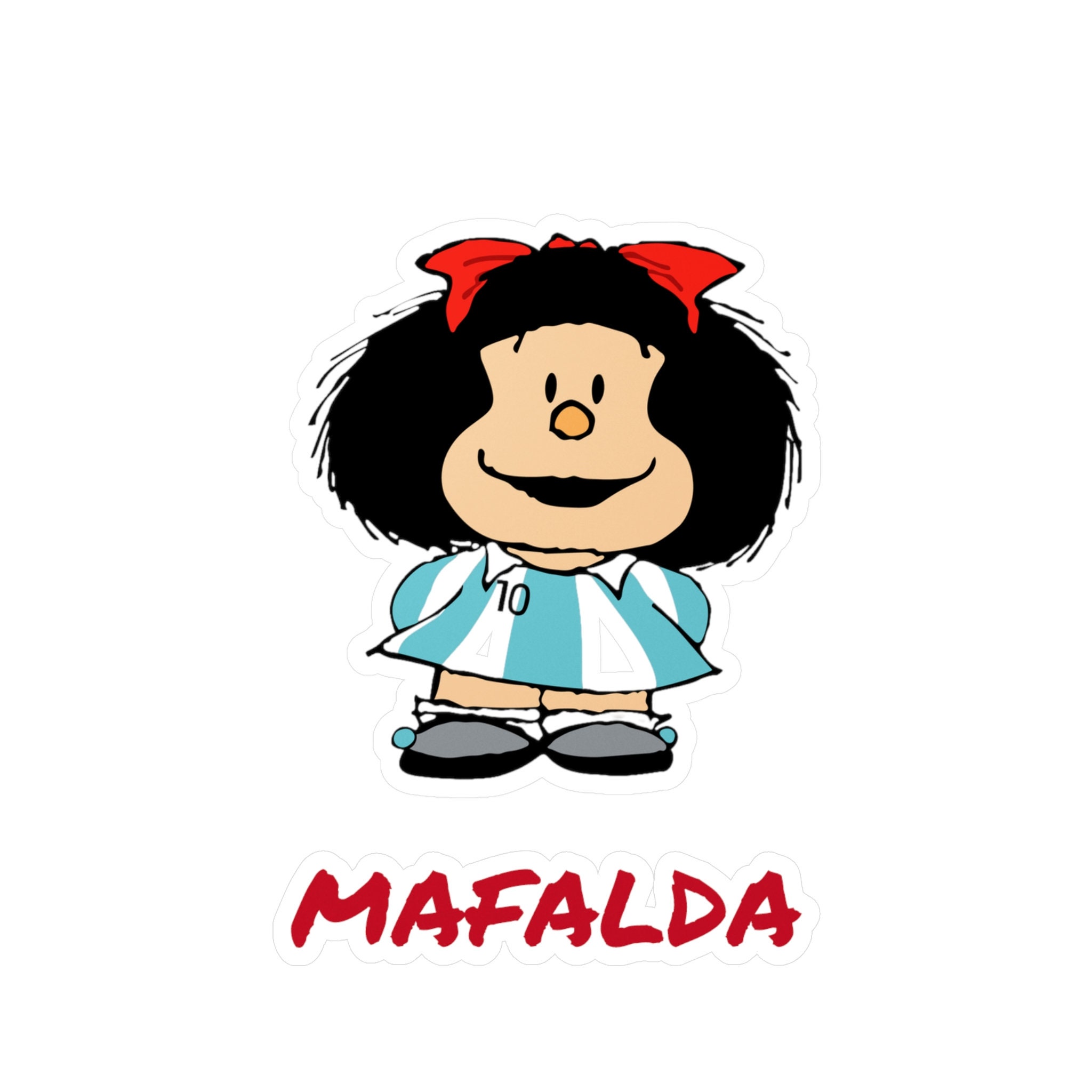 Mafalda Argentina Kiss-cut Vinyl Decals - Etsy