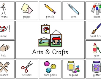 Arts & Crafts Communication Board