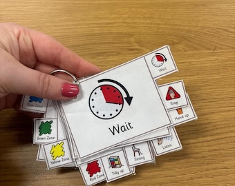 Symbole wizualne na smyczy z zakładkami – do pobrania w wersji cyfrowej