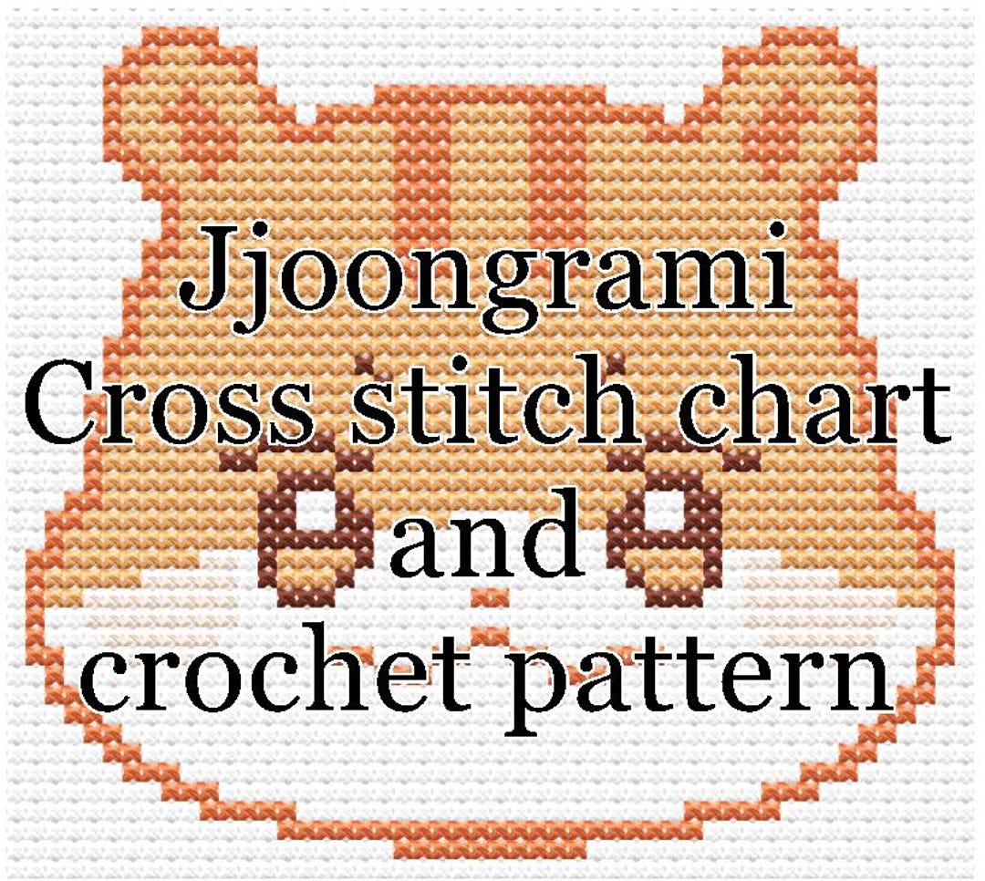 Ateez Aniteez Jjoongrami Cross Stitch Pattern Chart 50x45 Stitches With ...