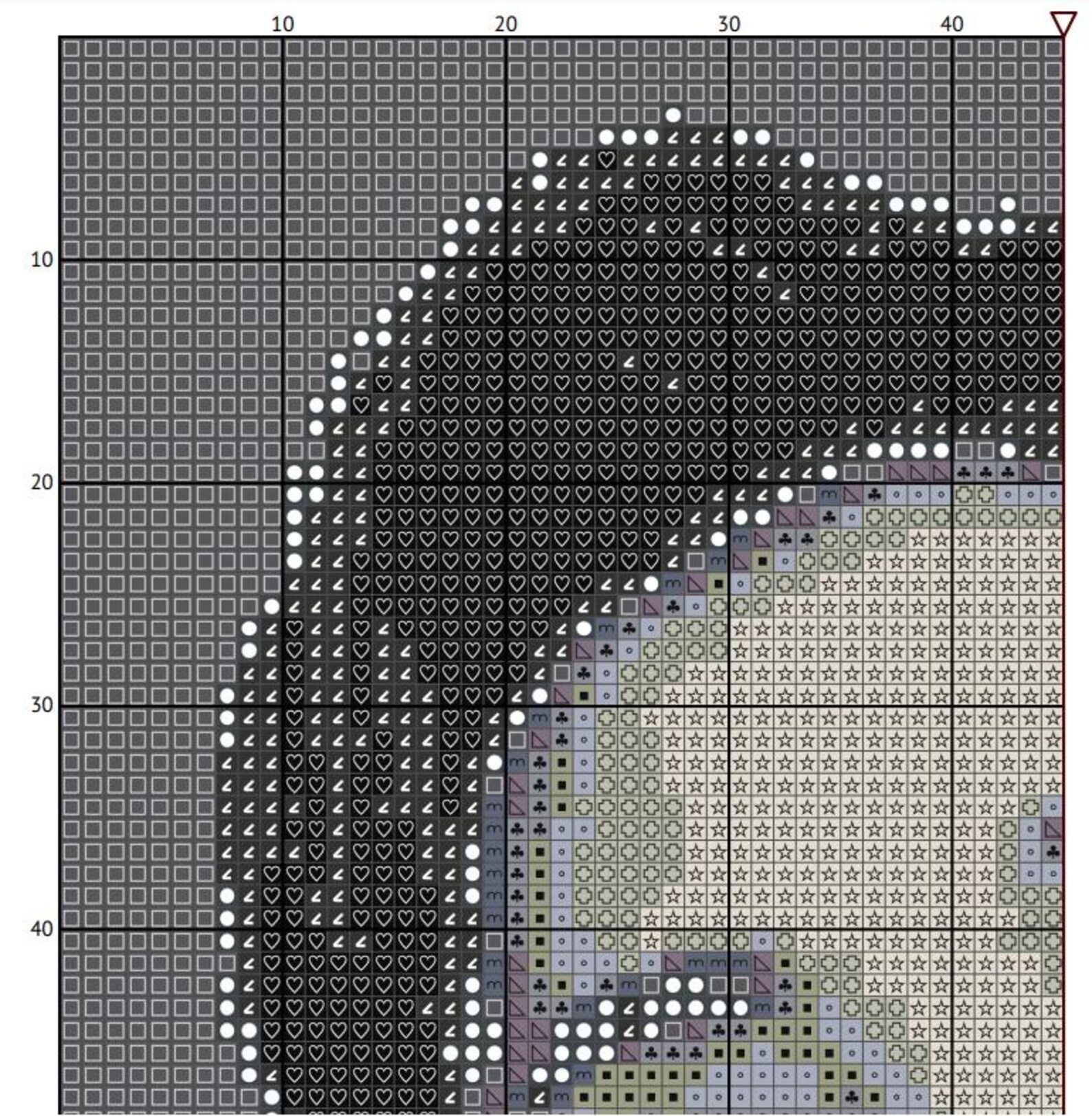 Bang Chung Pattern Stray Kids Bang Chan Cross Stitch Pattern Chart 90x98 Stitches With 11 ...