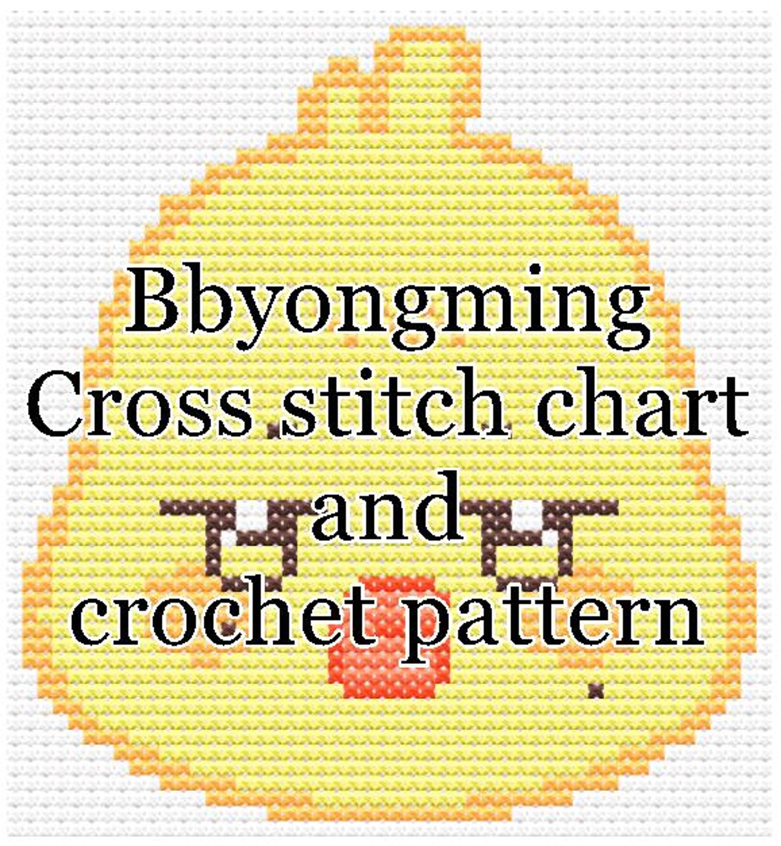 Ateez Aniteez Bbyongming Cross Stitch Pattern Chart 50x54 Stitches With ...