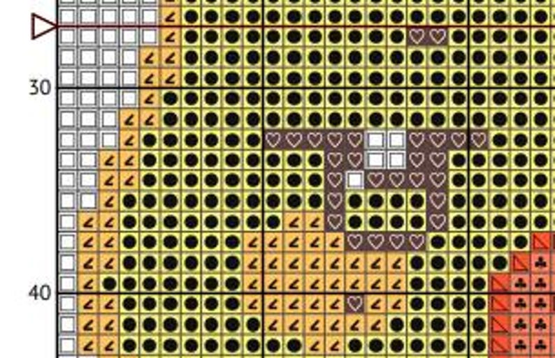 Ateez Aniteez Bbyongming Cross Stitch Pattern Chart 50x54 Stitches With ...