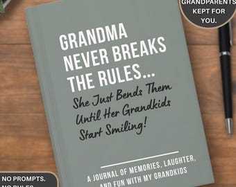 Grandmother Journal for Grandma, Memory Book Gift Grandparent, New Grandparent Journal Gift, Grandma Notebook, Grandfather Journal, Sassy