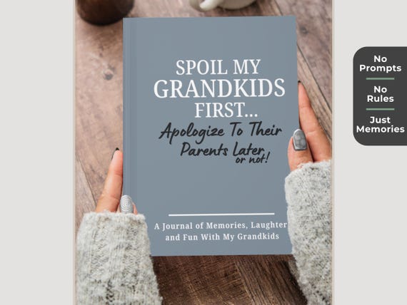 New Grandparent Journal Gift | Grandparent Memory Book For Grandma