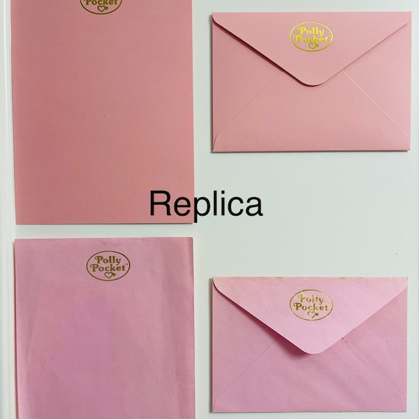 Polly Pocket Writing Paper and Envelope (Repro)