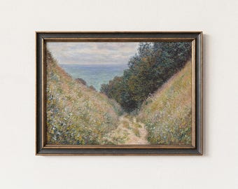 Claude Monet Poster | Impressionist Seascape Print | Printable Wall Art