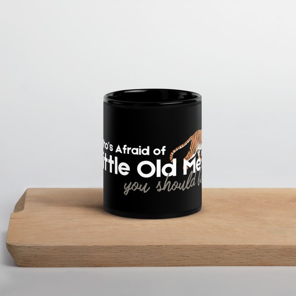 Who's afraid of little old me? TTPD album | Black Glossy Mug
