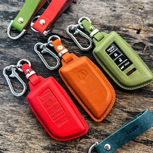 Personalized Leather Key Fob Cover for Acura 2023 and Honda Vehicles Rlx Ilx Tlx Tsx Mdx Rdx Rsx Tl Nsx Cdx Car Key Case Gift for him her