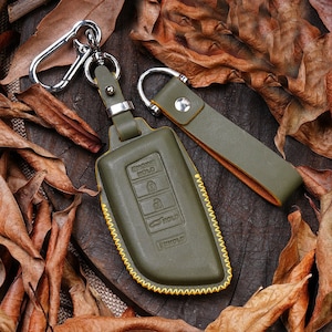 Acura Key Fob Cover 2023 Leather Case for Mdx, Rdx, Nsx, Ilx, Tlx-L, Tsx; Personalized Keychain, Car Accessory, Protector for Acura Models