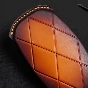 Genesis GV70 GV80 G70 G80 G90 2021-2024 Leather Key Fob Cover Genesis 6/8 Button Key Case Remote Keychain Holder Gift for Him Holder Shell image 11