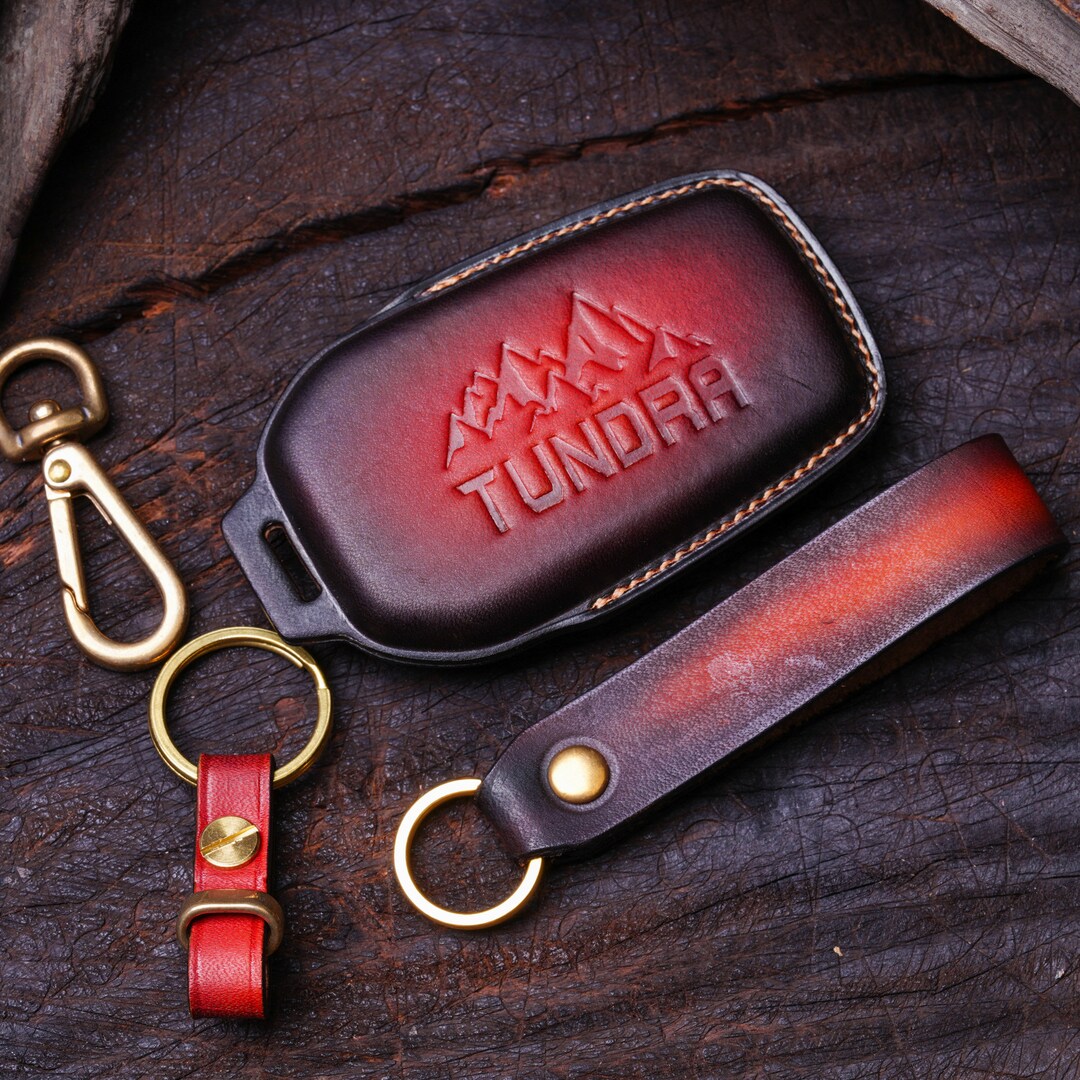Tundra 2022 2023 2024 Tacoma TRD Pro Leather Fob Keychain Pickup Remote ...