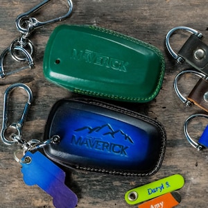 Maverick 2025 Leather Key Fob Cover | Custom Handmade Case 2022–2024 XL, XLT, Lariat Pickup Remote Key Custom Logo