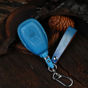 Leather Key Fob Cover for 2021-2024 Toyota GR86 RZ - Keyless Protective Shell, Custom GR86 Keychain Wrap - Ideal Gift and Accessory for GR86