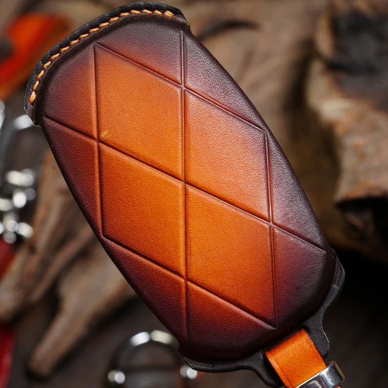 Genesis GV70 GV80 G70 G80 G90 2021-2024 Leather Key Fob Cover Genesis 6 ...