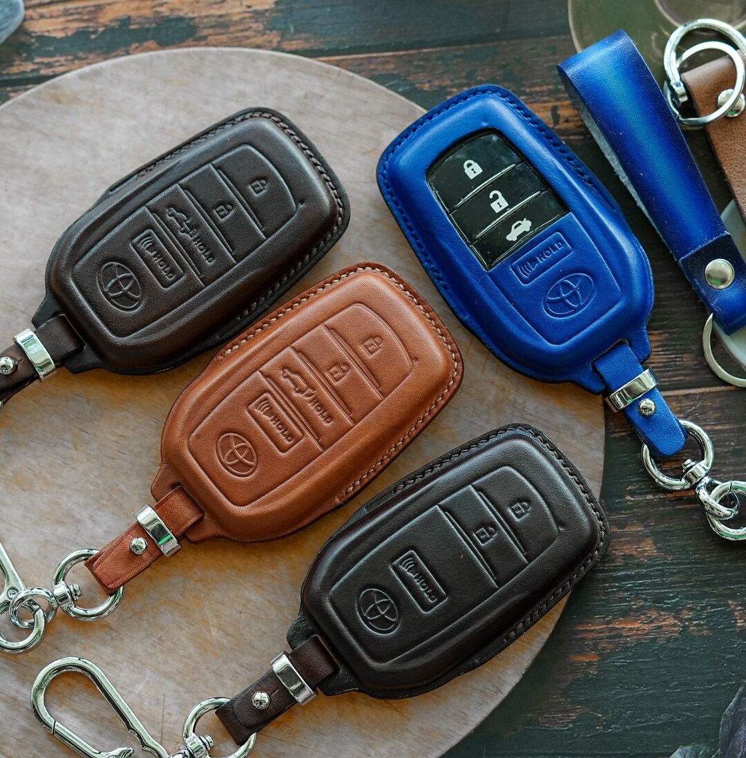 Personalized Leather Toyota Tundra Key Fob Cover Custom Key Etsy