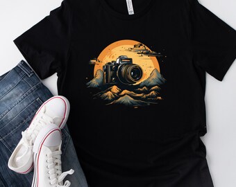 Camera T shirt design for Photography Enthusiasts    Men/Women