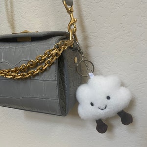 Wrapables Cute Plush Keychain Keyring Pendant Charm for Bag Cloud