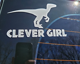 JURASSIC Park inspired Car decal- clever girl