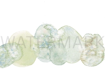 Easter Eggs Watercolor Painting Digital File