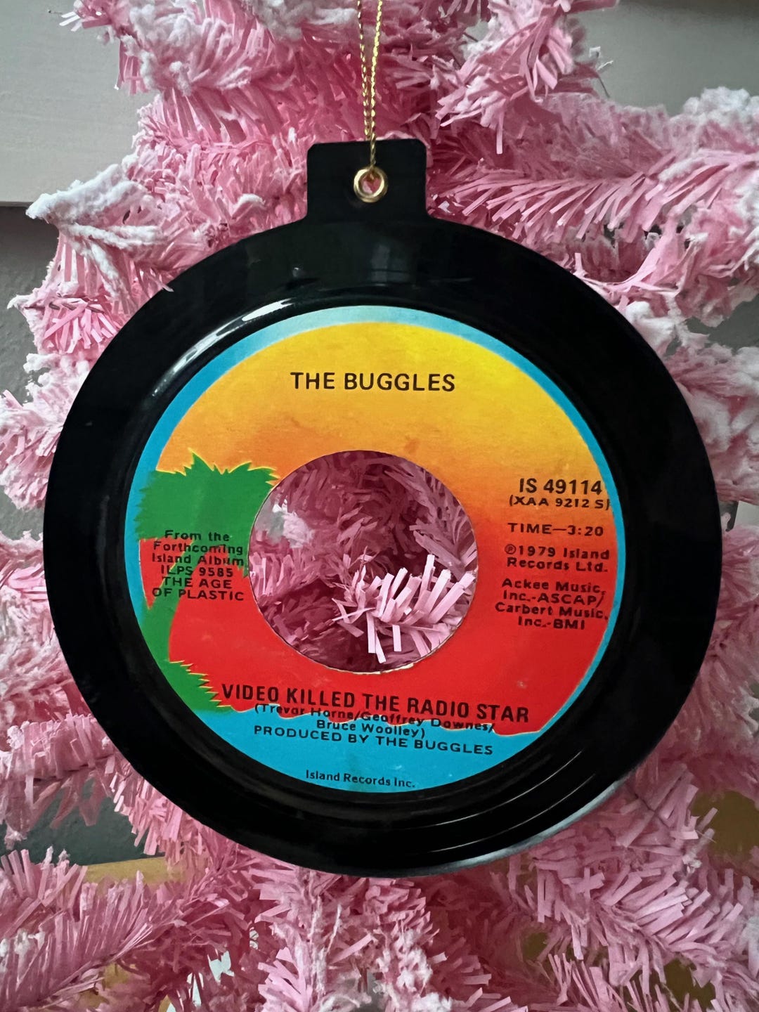 The Buggles - Video Killed the Radio Star 45 Repurposed/upcycled Vinyl ...