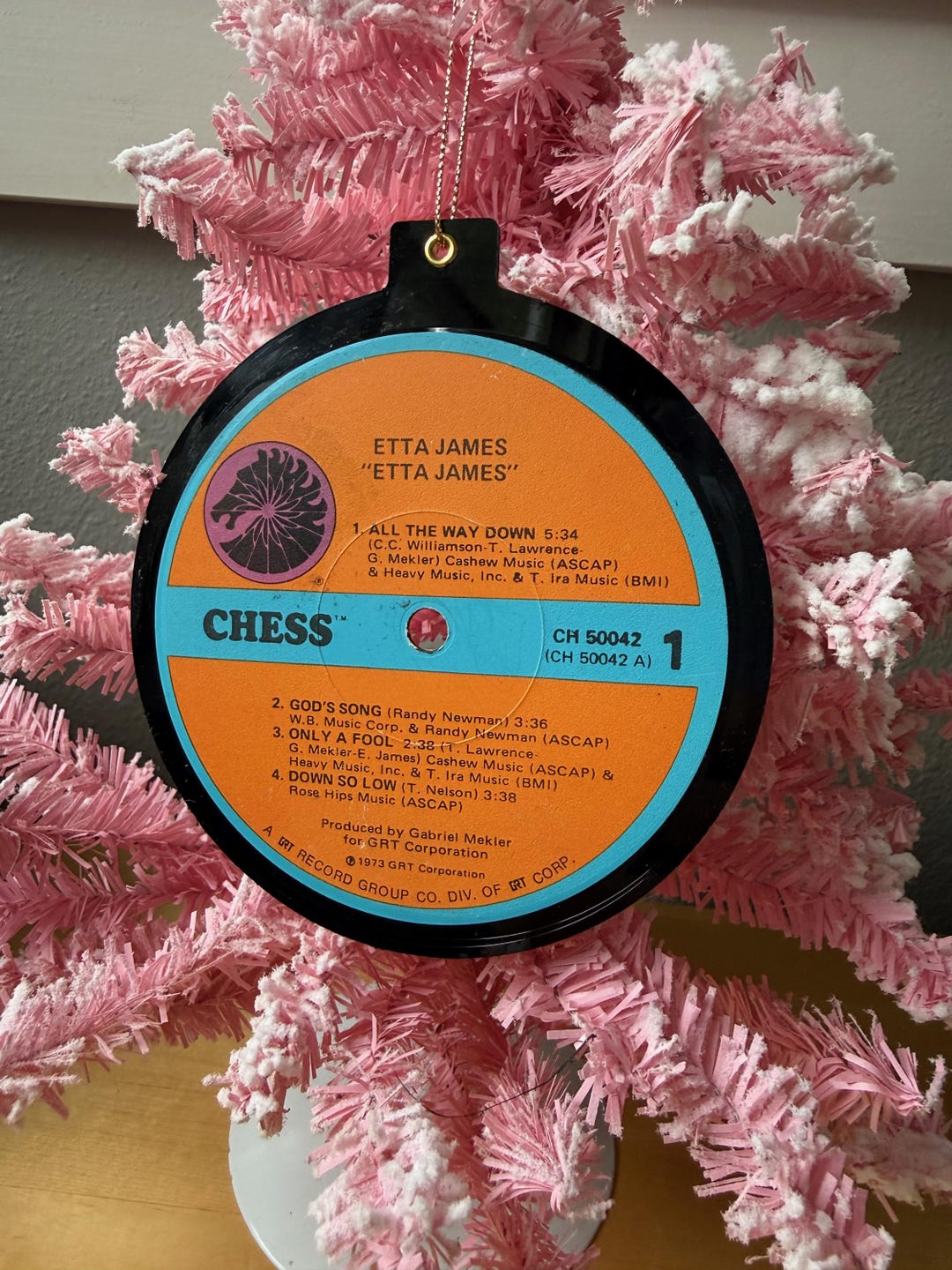 Etta James Repurposed/upcycled Vinyl Record Christmas Tree Ornament Etsy