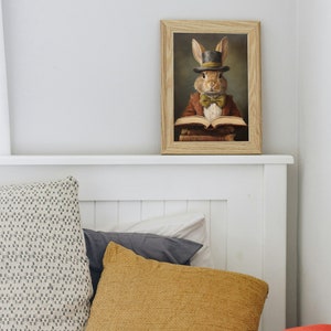Easter Bunny Reading a book