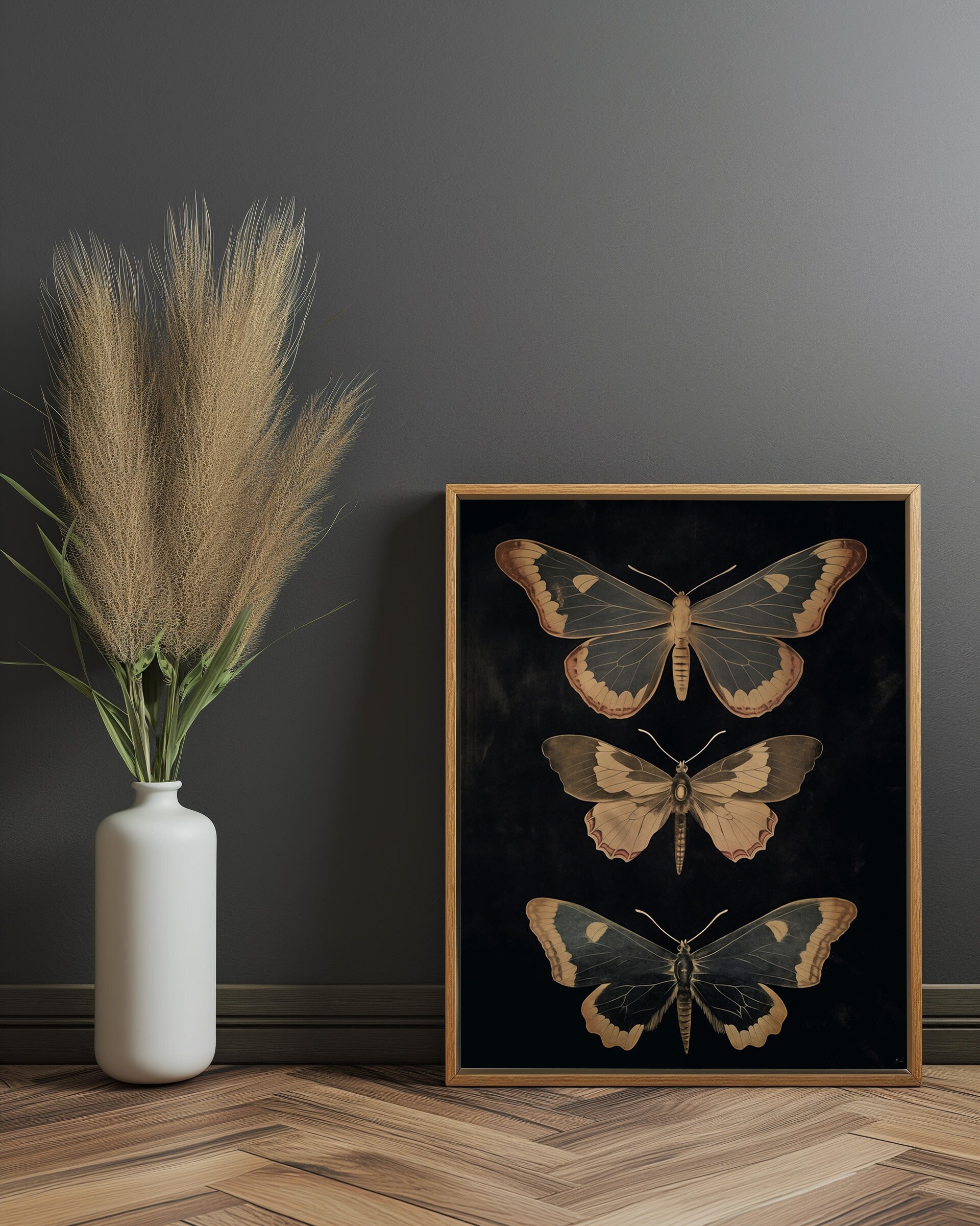 Vintage Butterfly Dark Academia Print Victorian Gothic Insect Art ...