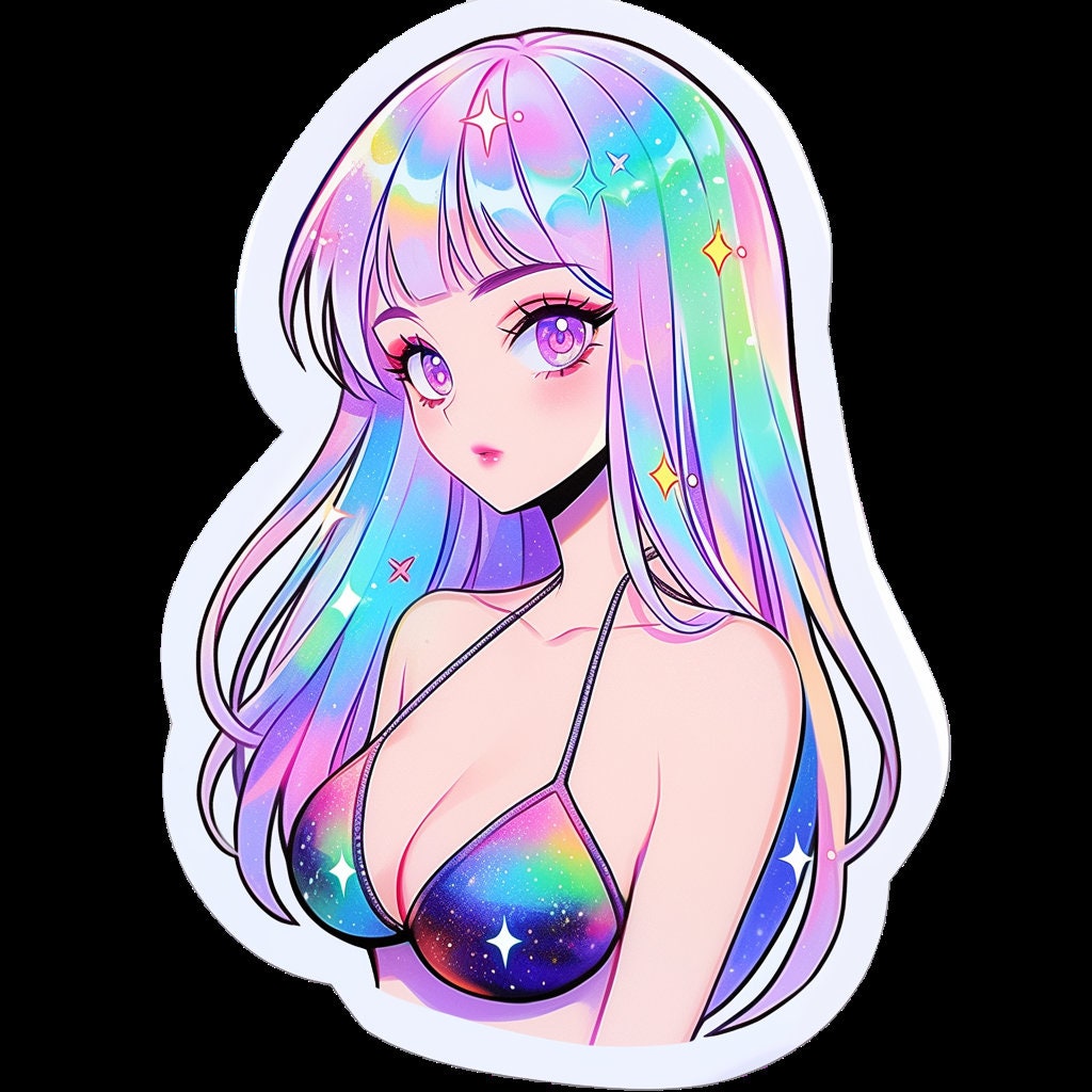 Hikari - The Radiant Sunbeam, Adorable Anime Girl Sticker for Sale by  AnimeUSA