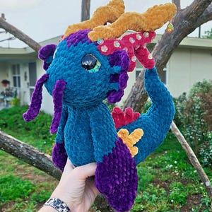 Handmade Crochet Echo Sea Serpent