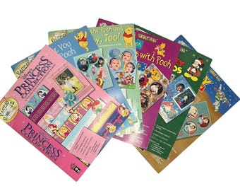 Vintage Paper Pizazz Disney Memory Album Craft Paper Books