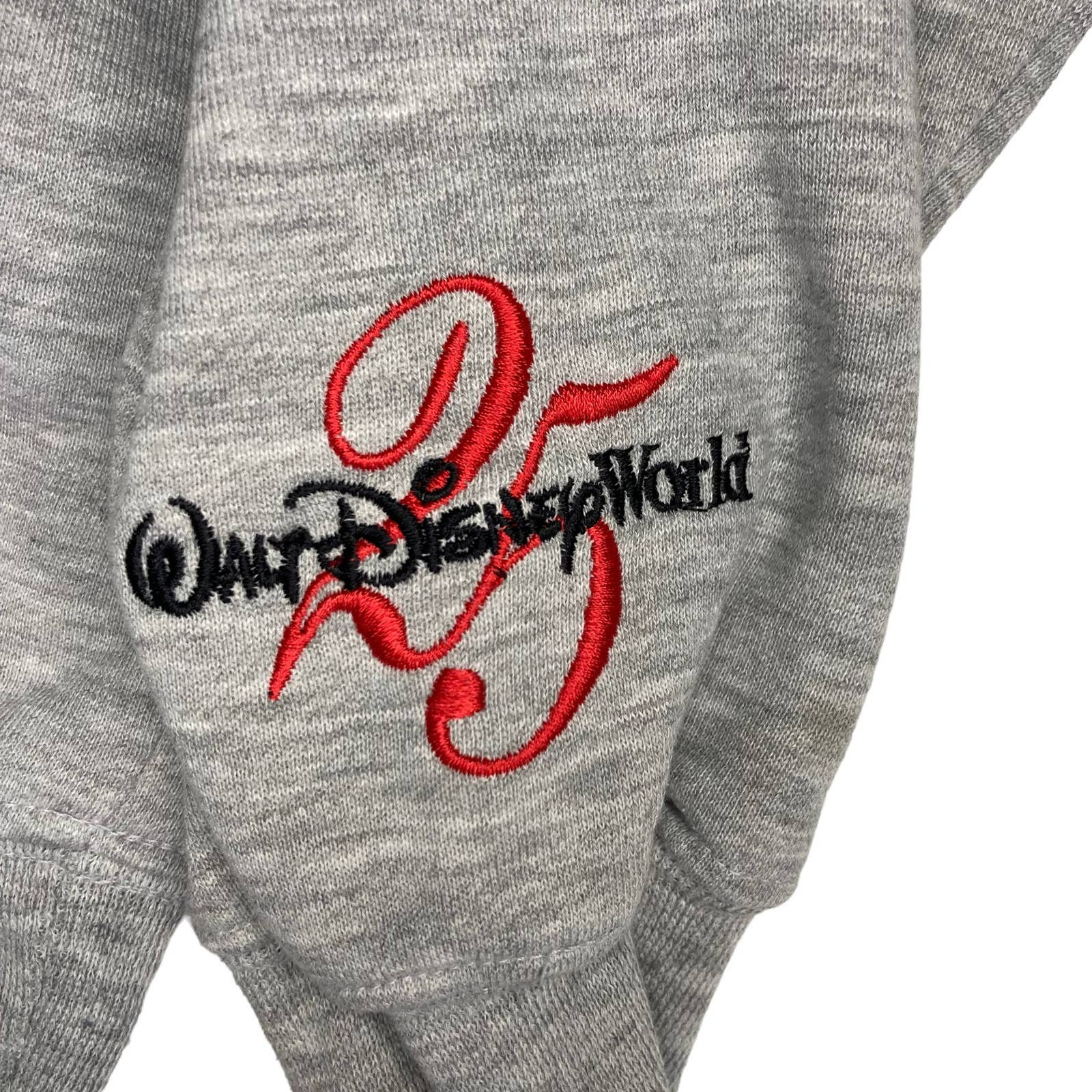 25AW J.PRESS×Disney SWEATSHIRT Vintage Walt Disney World 25th Aniversary Embroidered Gray
