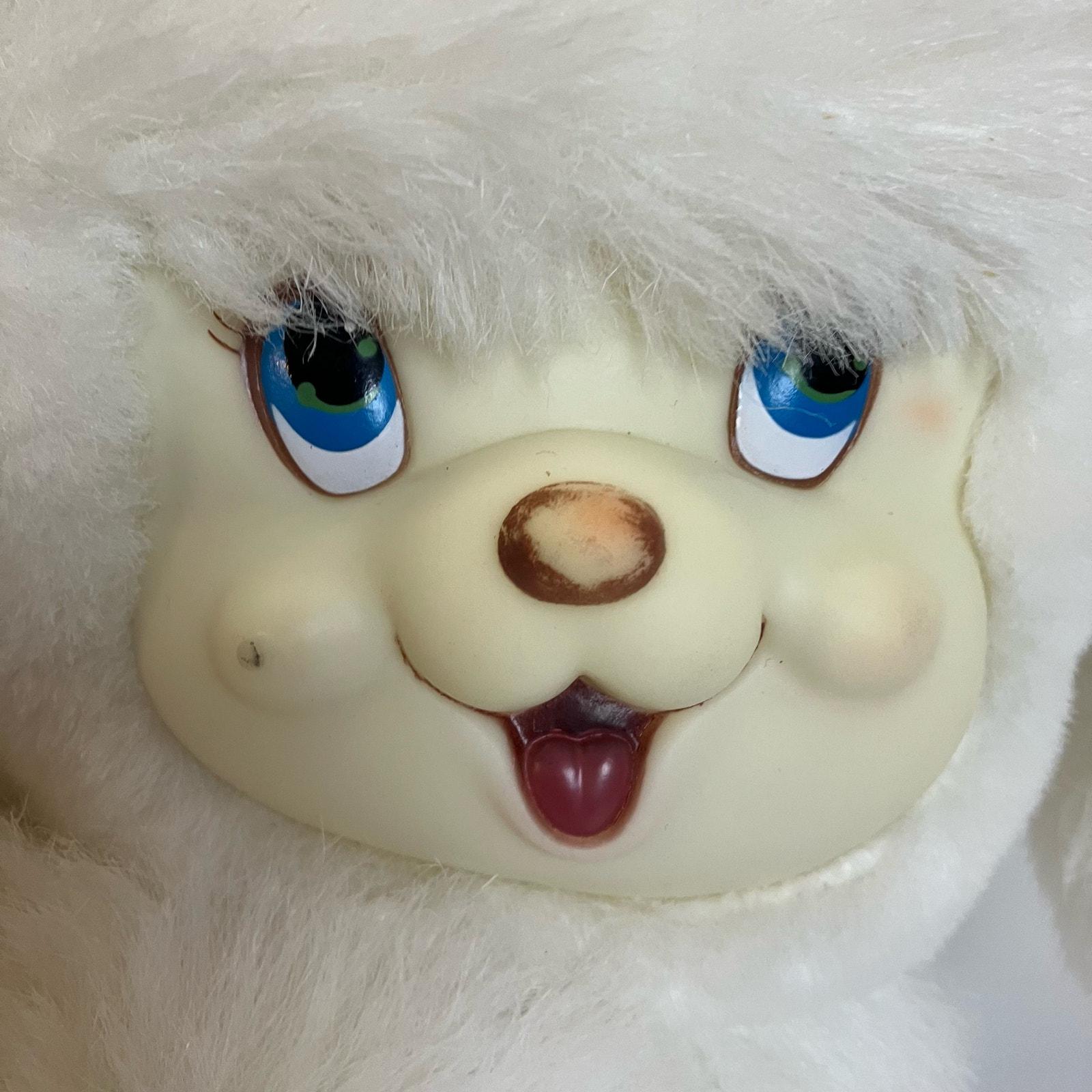Vintage 1980's Dan Dee Puppy Surprise White Poodle Plush With