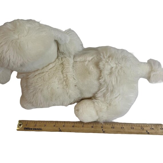 Vintage 1980's Dan Dee Puppy Surprise White Poodle Plush With