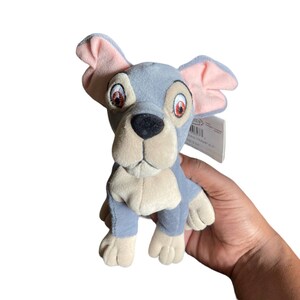 Vintage Disney Store Lady and the Tramp Tramp 6.5" Mini Bean Bag Plush
