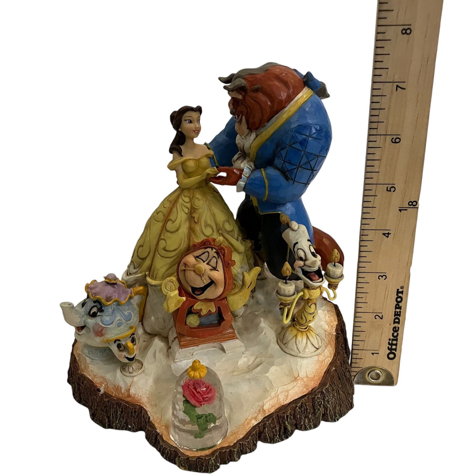 Enesco 4031487 Figür Disney Tradition Tale As Old As Time, Heart Beauty & The Beast Figürü, 16,5 x 17,8 x 19,7 cm