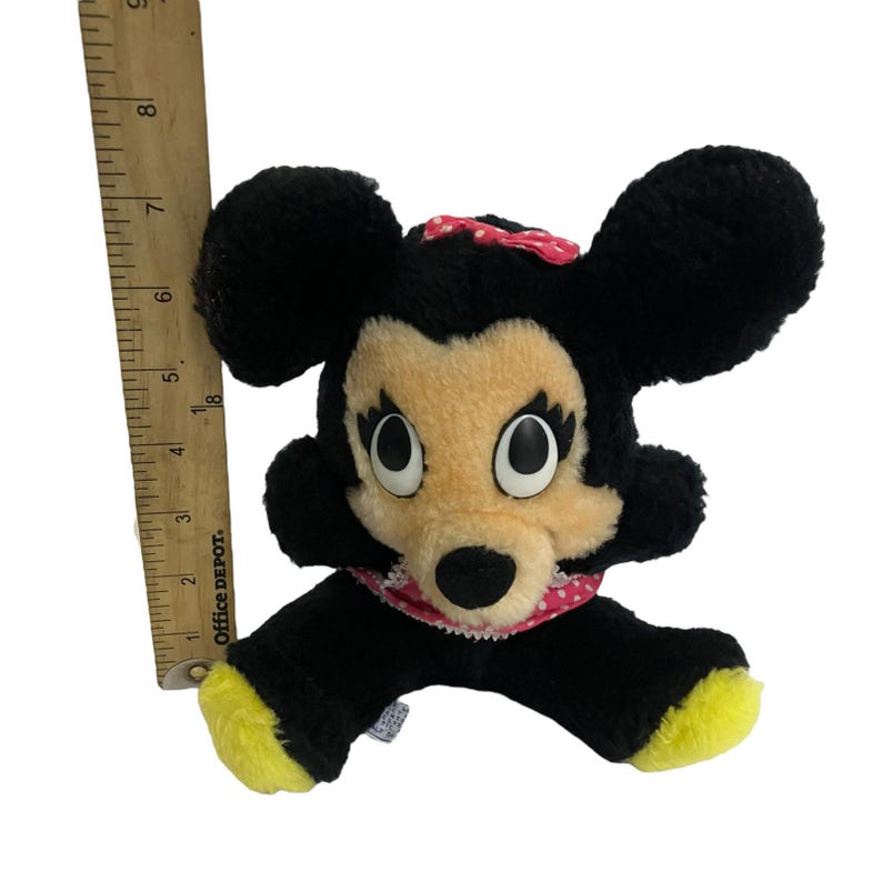 Vintage 80's Walt Disney Productions Minnie Mouse Plush 画像 5